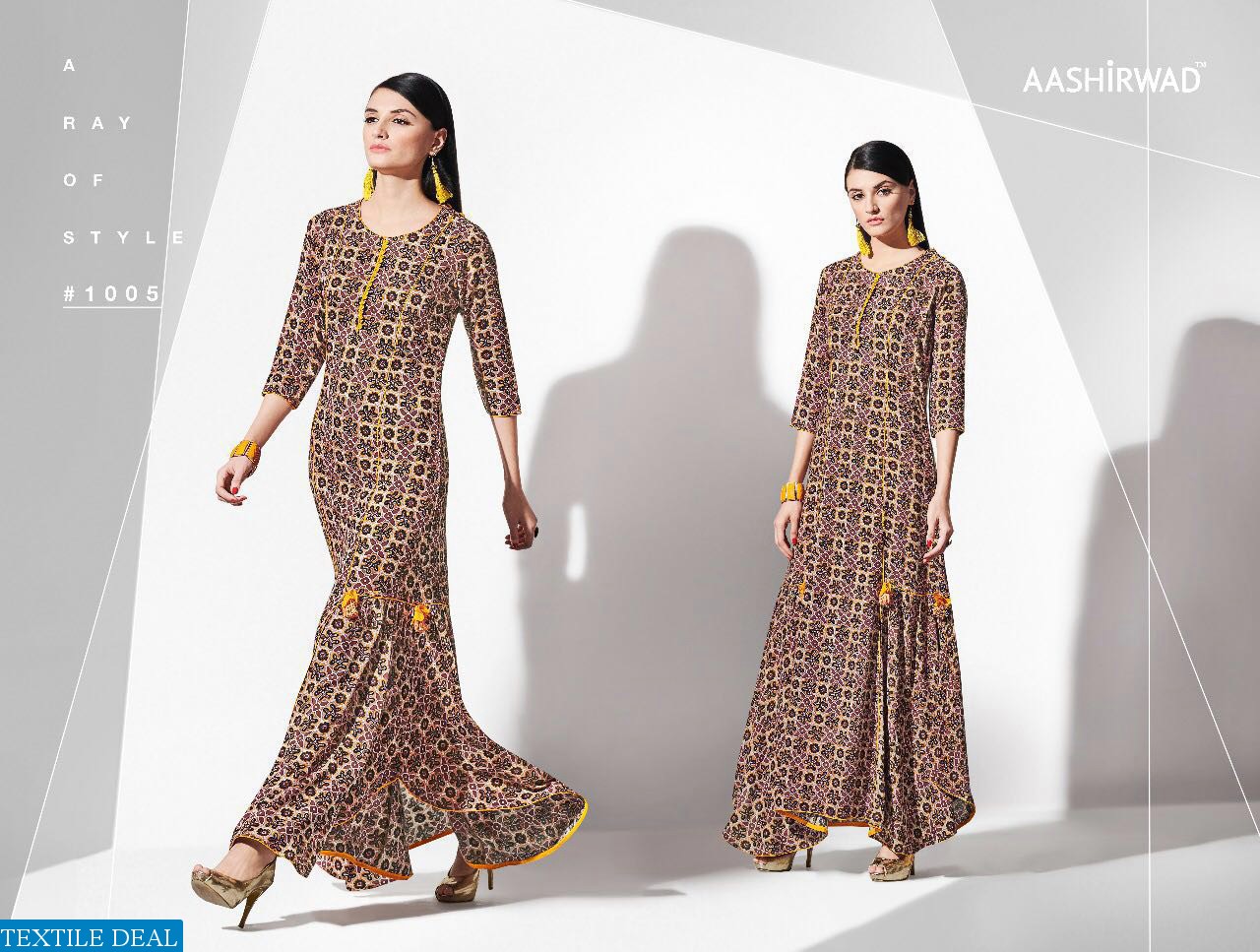 aashirwad blossom Wholesale ready made long kurtis